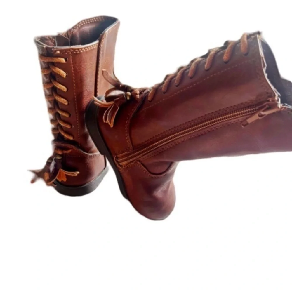 Rampage Girl Toddler Girls Brown Boots | Size 5 | Very Good Condition